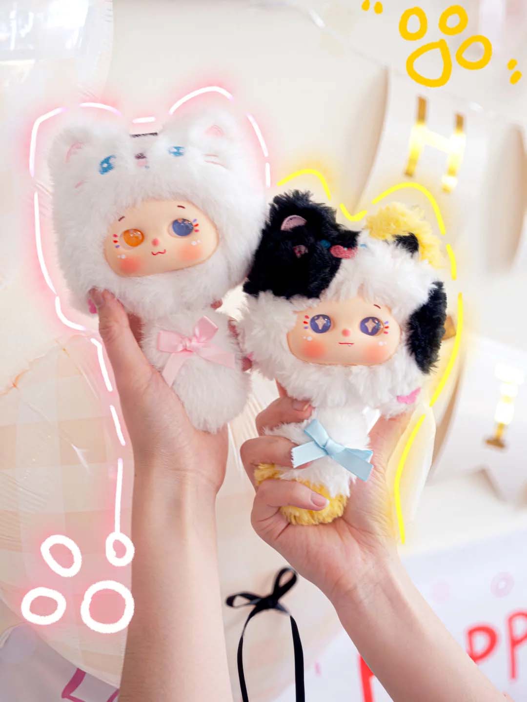 Baboo Meow CombGlow-comb&mirror sets soft toy series