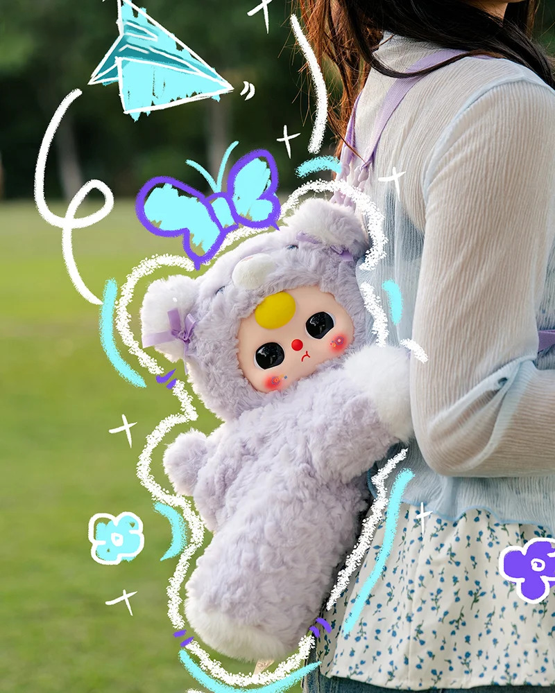 【Baby Three】 400% Hugging Baby Backpack Plush Series Blind Box