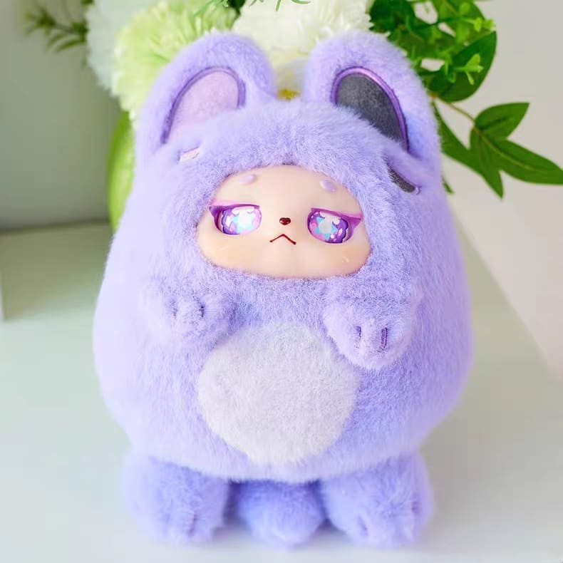 Puff Colorful Ball Family Zipper Crossbody Bag Plush Blind Box