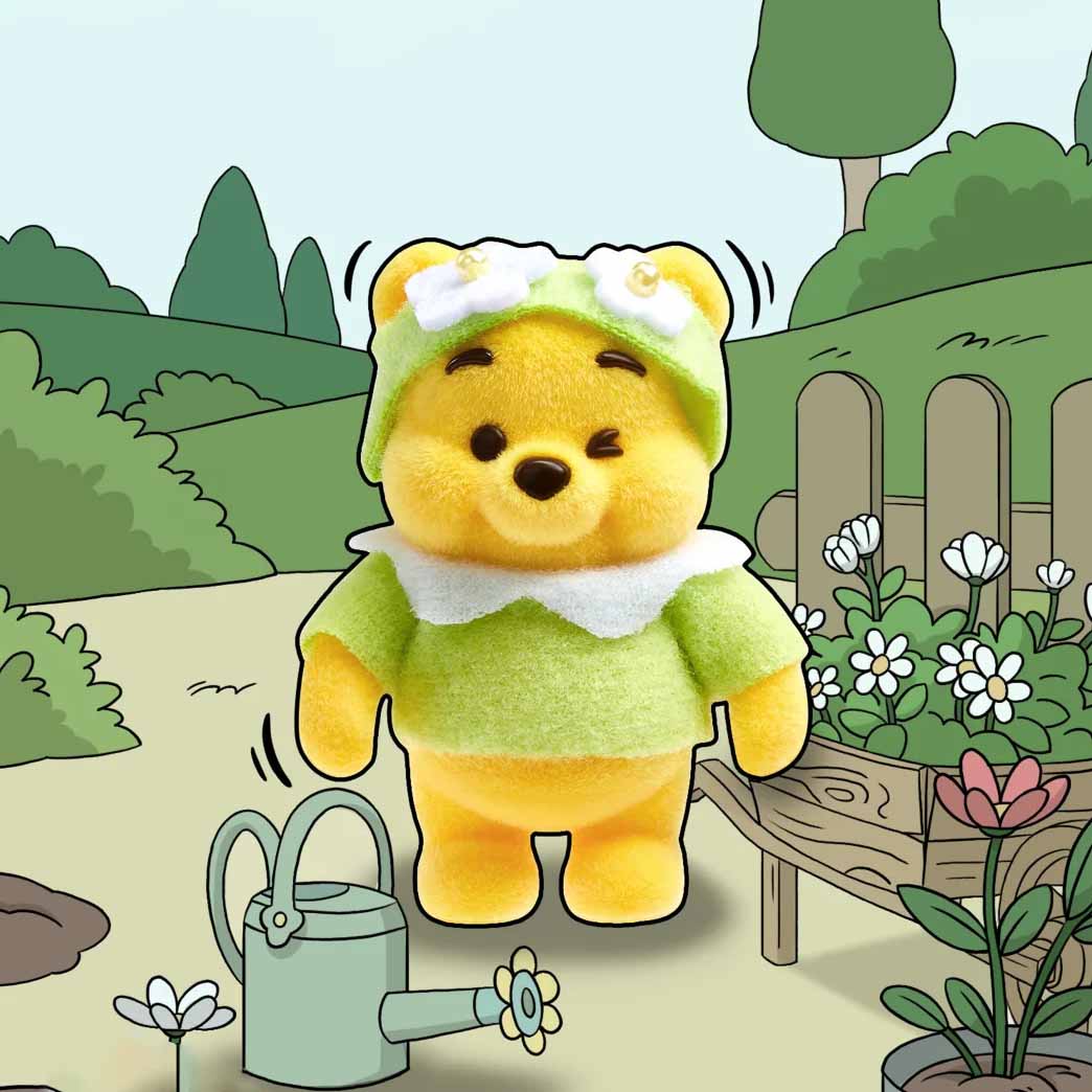 【WINNIE】Pooh Touching Garden