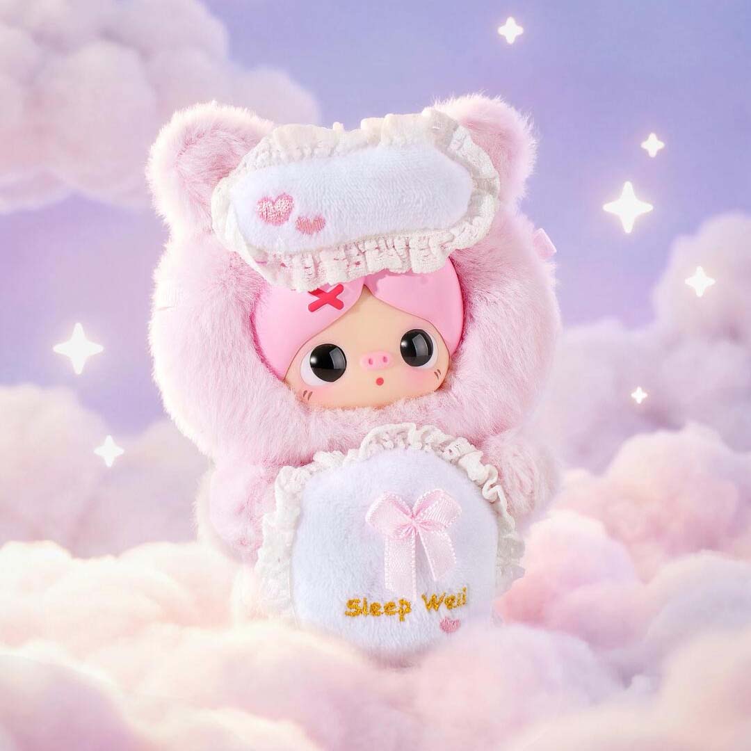 【Piupu】 Pretty Fluffy Fun Hug Vinyl Face Plush Series Blind Box