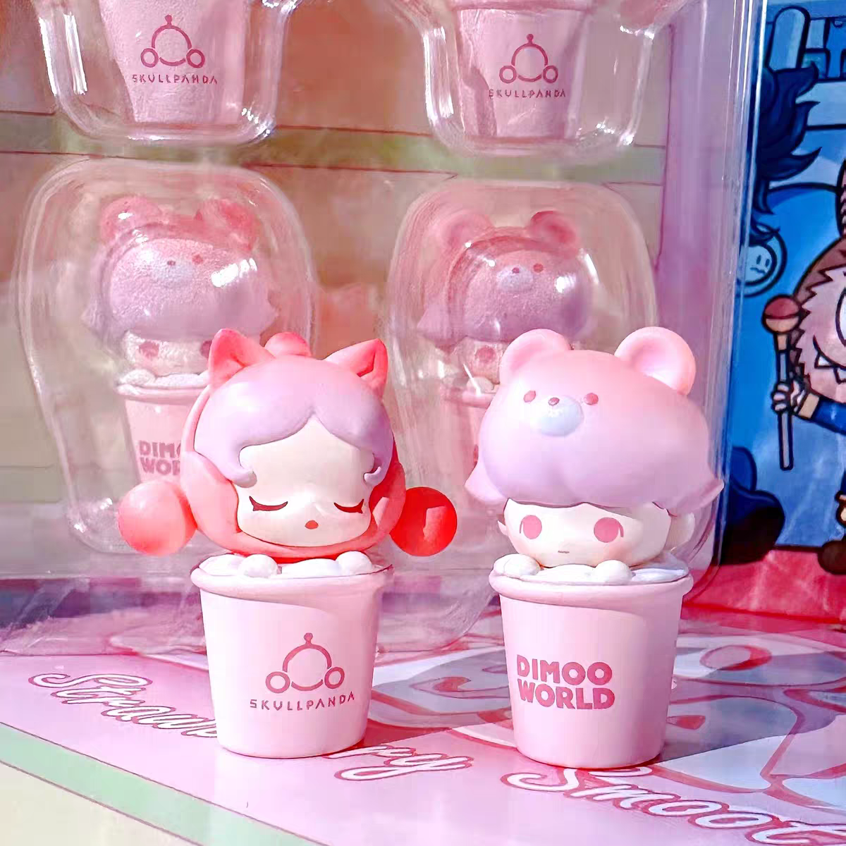 【SP×Dimoo】Strawberry Milkshake Tiny Figures