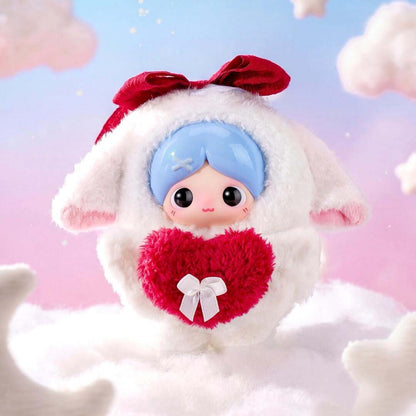 【Piupu】 Pretty Fluffy Fun Hug Vinyl Face Plush Series Blind Box