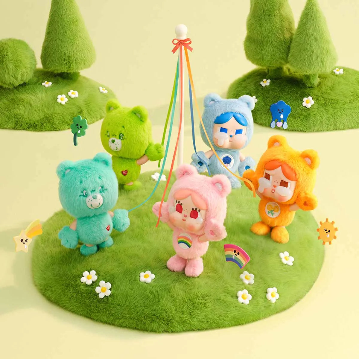 【Pre-order】CRYBABY × Care Bears Series Vinyl Plush Pendnat Blind Box