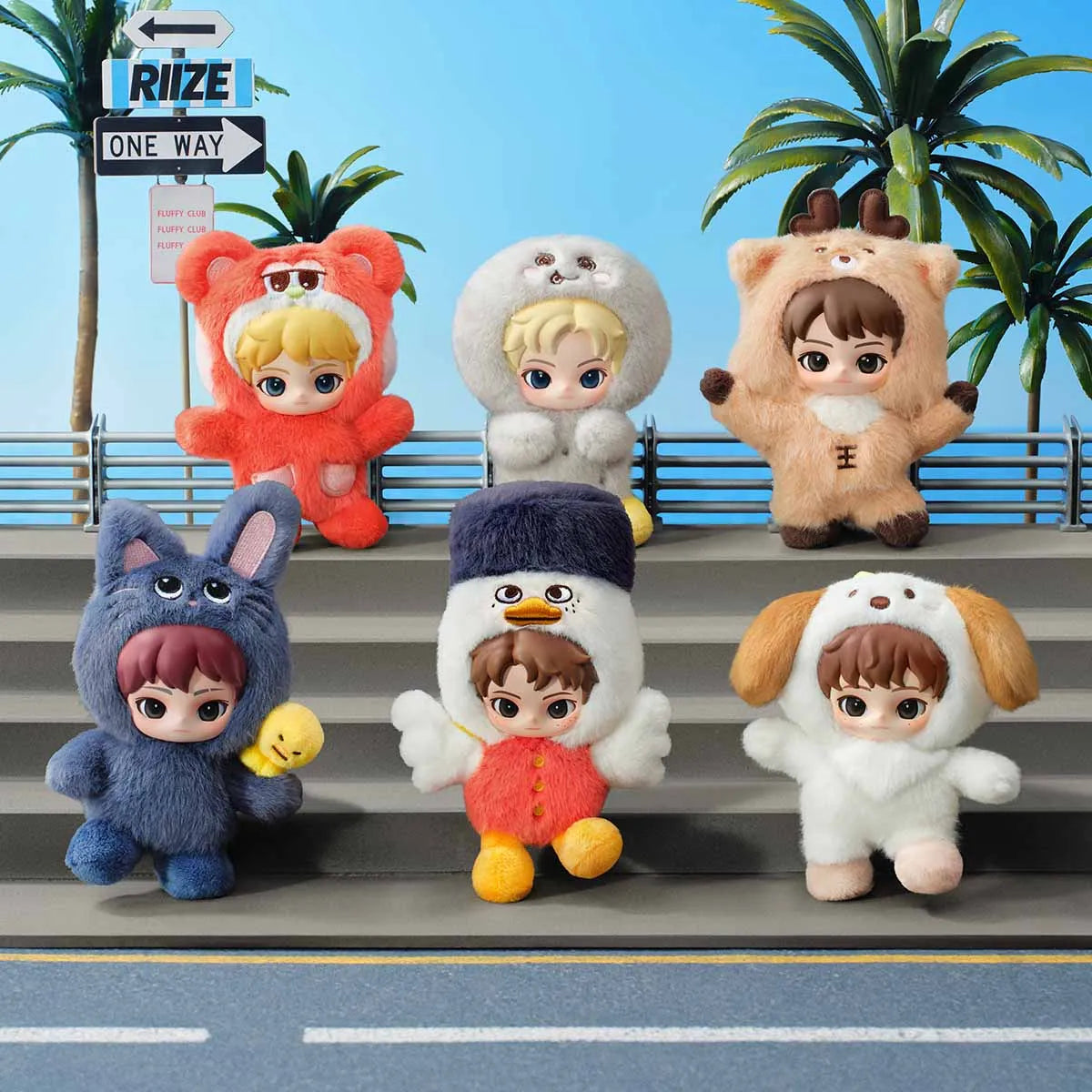 【Pre-order】RIIZE Fluffy Club Series Vinyl Plush Doll Pendant