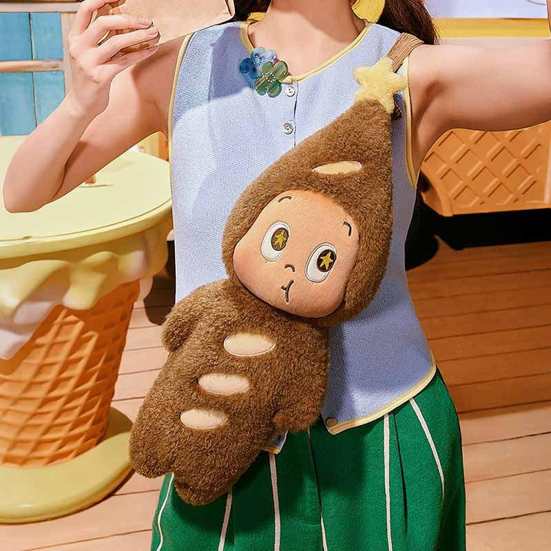 Moon Gelato Series-Plush Baguette Bag