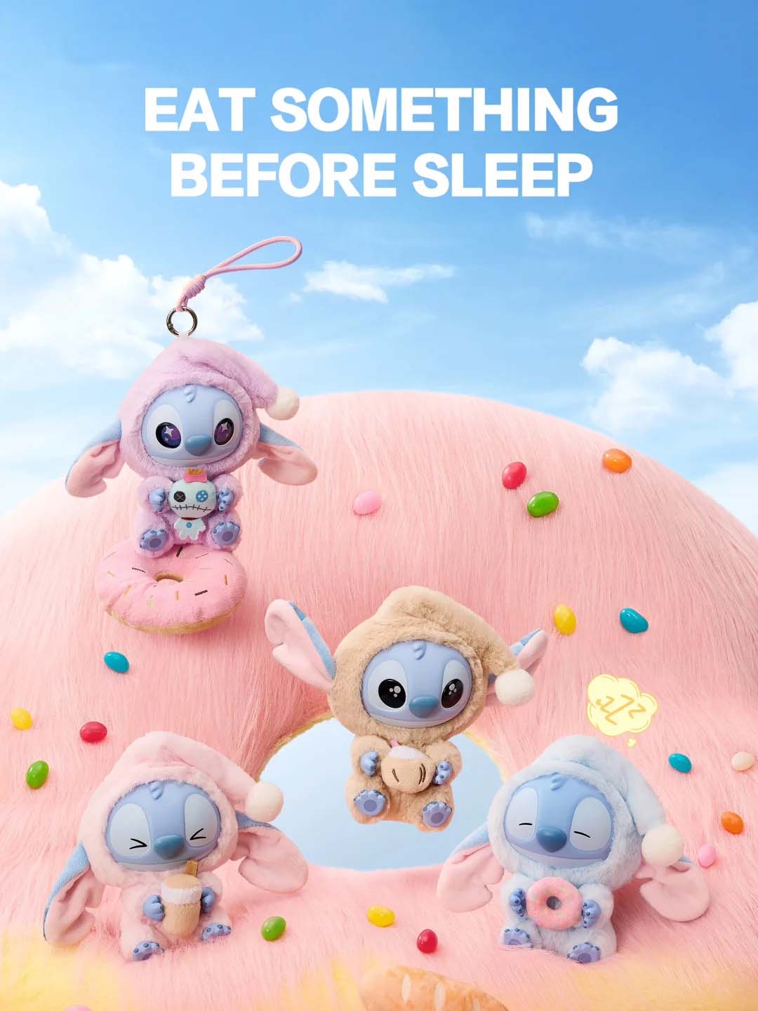 [STITCH] Eat Something Before Sleep Plush Blind Box