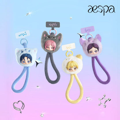 【aespa】 Fluffy Club Series Phone Lanyard Blind Box