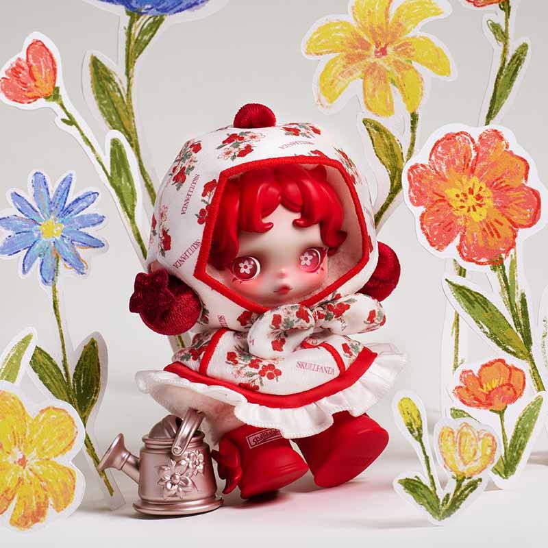 【SKULLPANDA】Amid Flowers Plush Doll Pendant