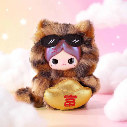 【Piupu】 Pretty Fluffy Fun Hug Vinyl Face Plush Series Blind Box