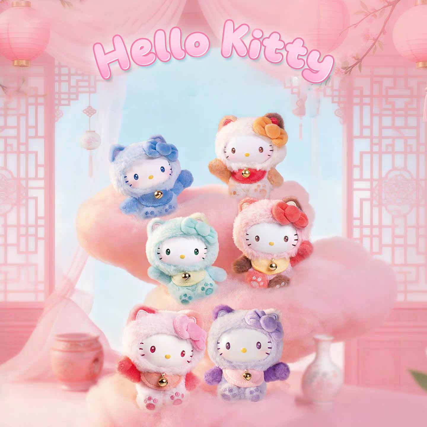 【Hello Kitty】Meow Meow Bestow Blessings Mini Vinyl Plush Series Blind Box