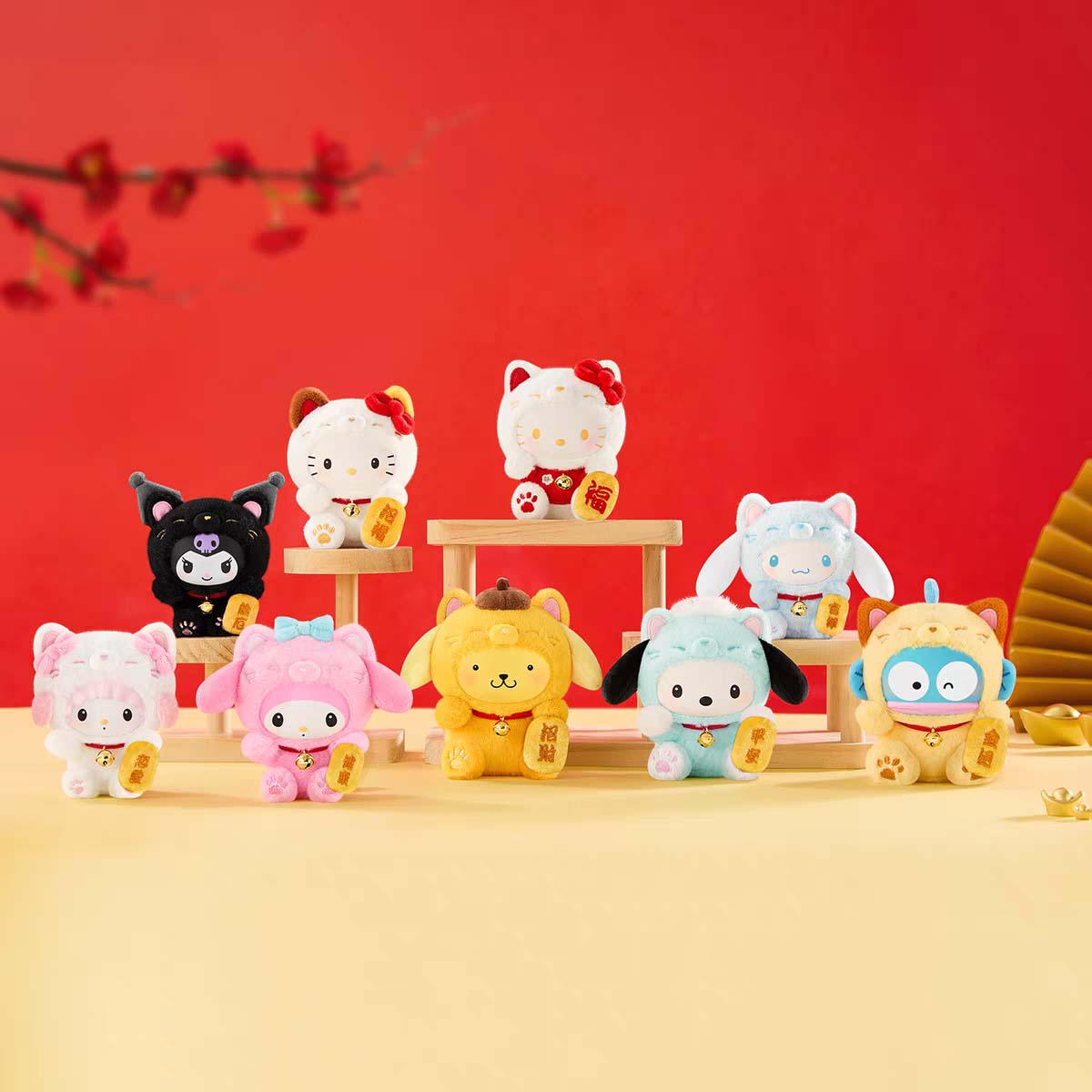 【Sanrio】 Lucky Cat Plush Series Blind Box