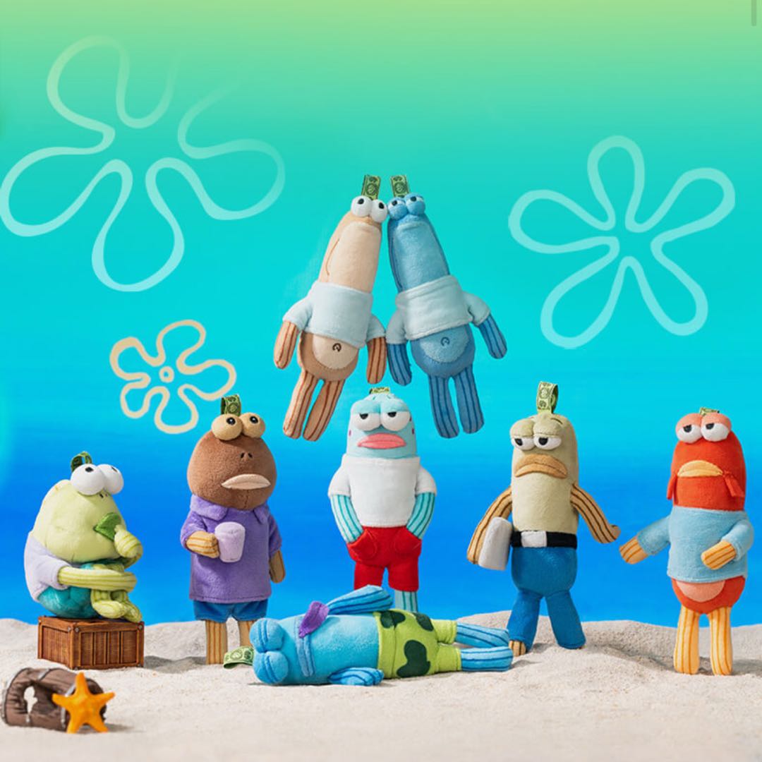 【Bikini】Residents of Bikini Bottom Whimsical Plush Part1 Blind Box