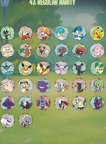 【Pokémon】CN TCG Exclusive Gem Pack Badge Set