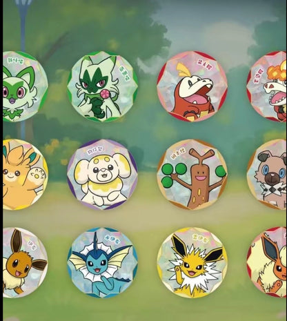 【Pokémon】CN TCG Exclusive Gem Pack Badge Set