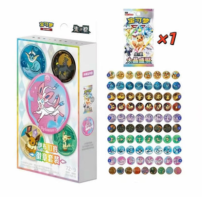 【Pokemon】TCG Terastal Festival Eevee Eeveelution Badge Pin Set