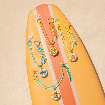 【POP Bean】 Island Vacation Series Multifunctional Lanyard Blind Box