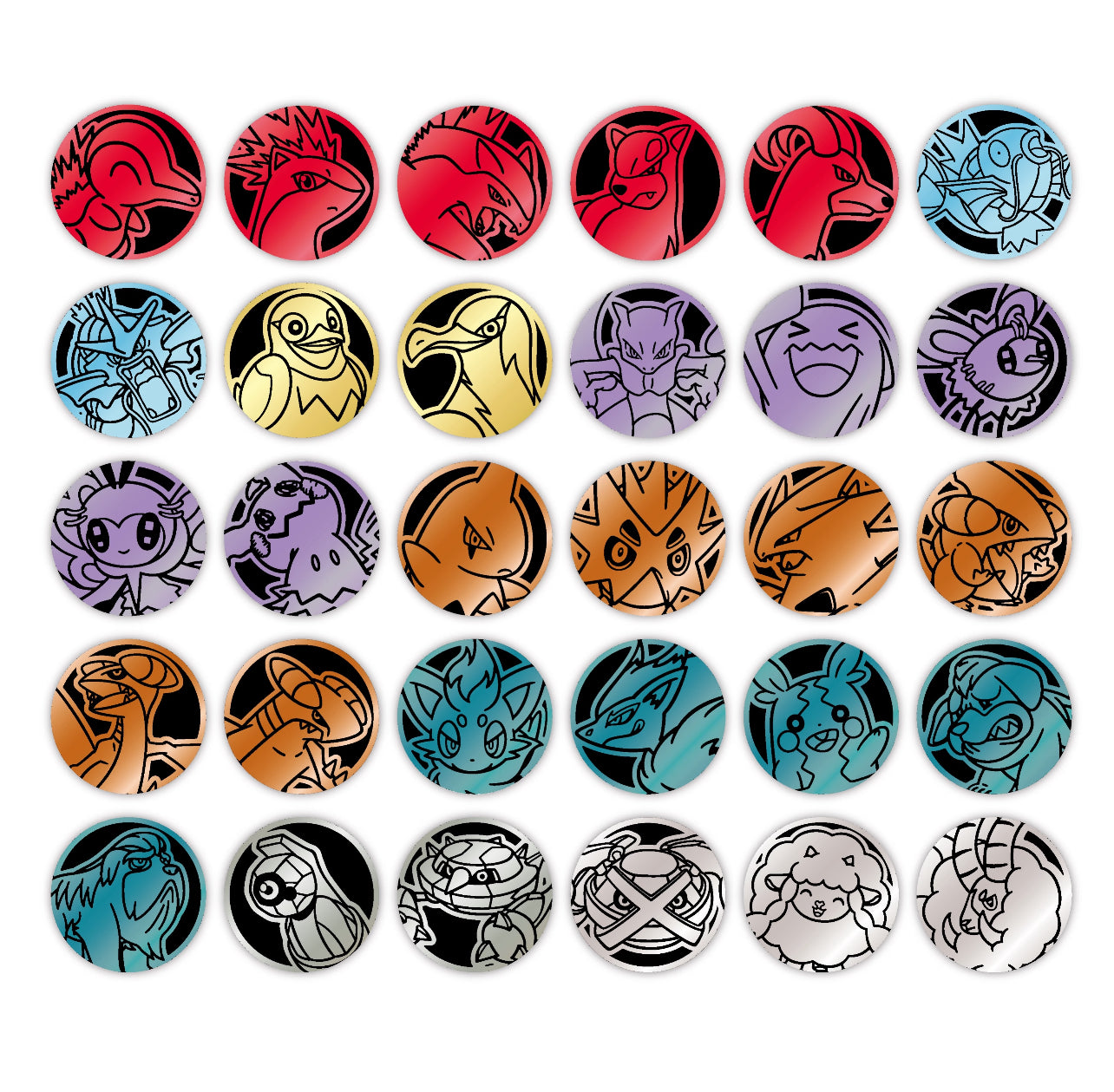 【Pokémon】Card Chinese The Glory of Team - Coin Set-Simplified Chinese
