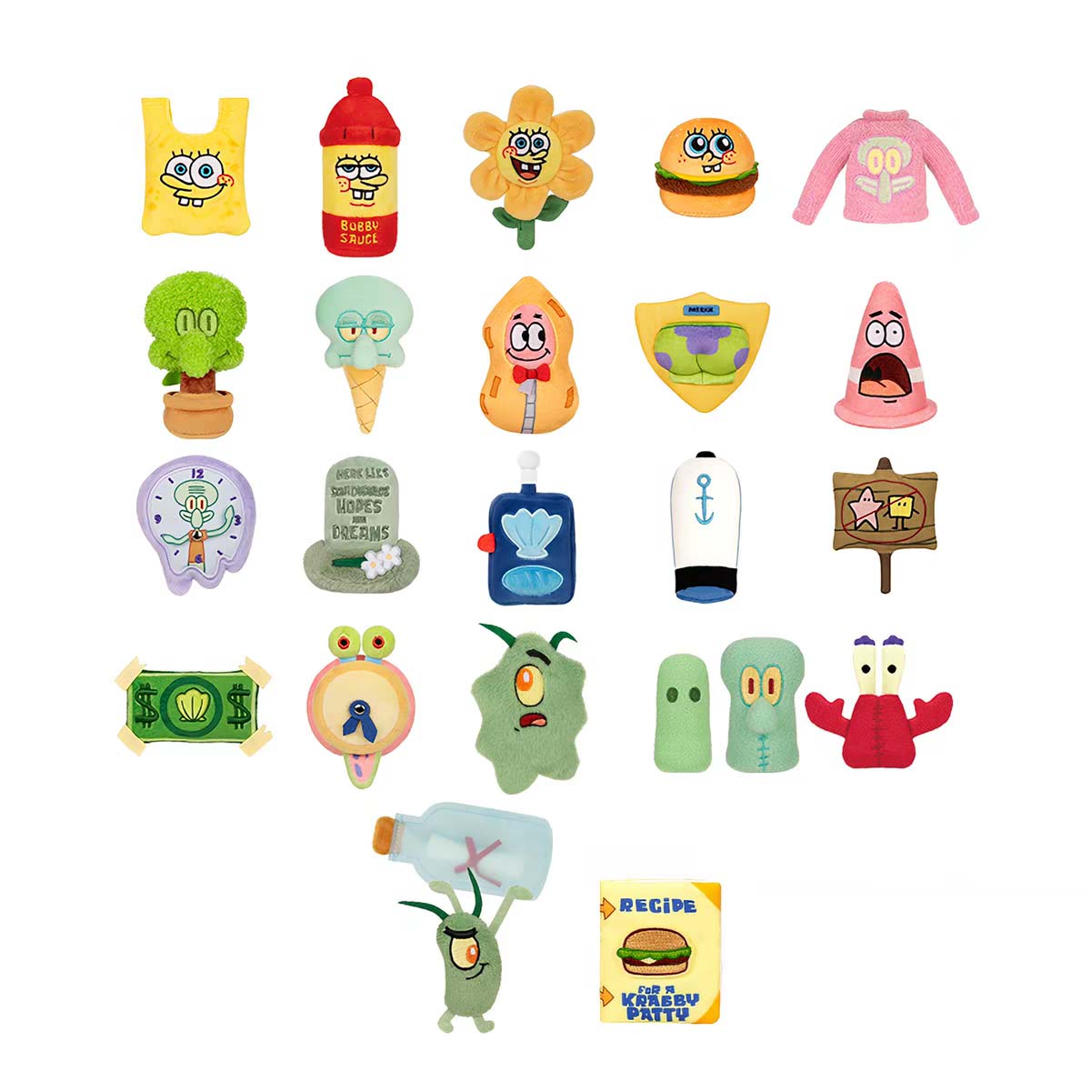 What's in the Bikini Bottom Series Plush Fridge Magnet Blind Bag