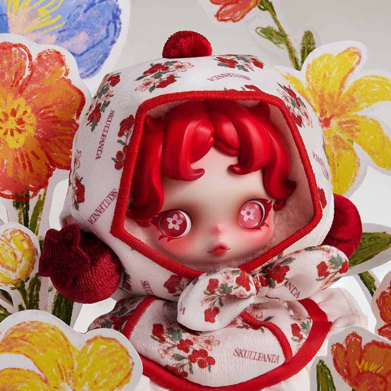 【SKULLPANDA】Amid Flowers Plush Doll Pendant