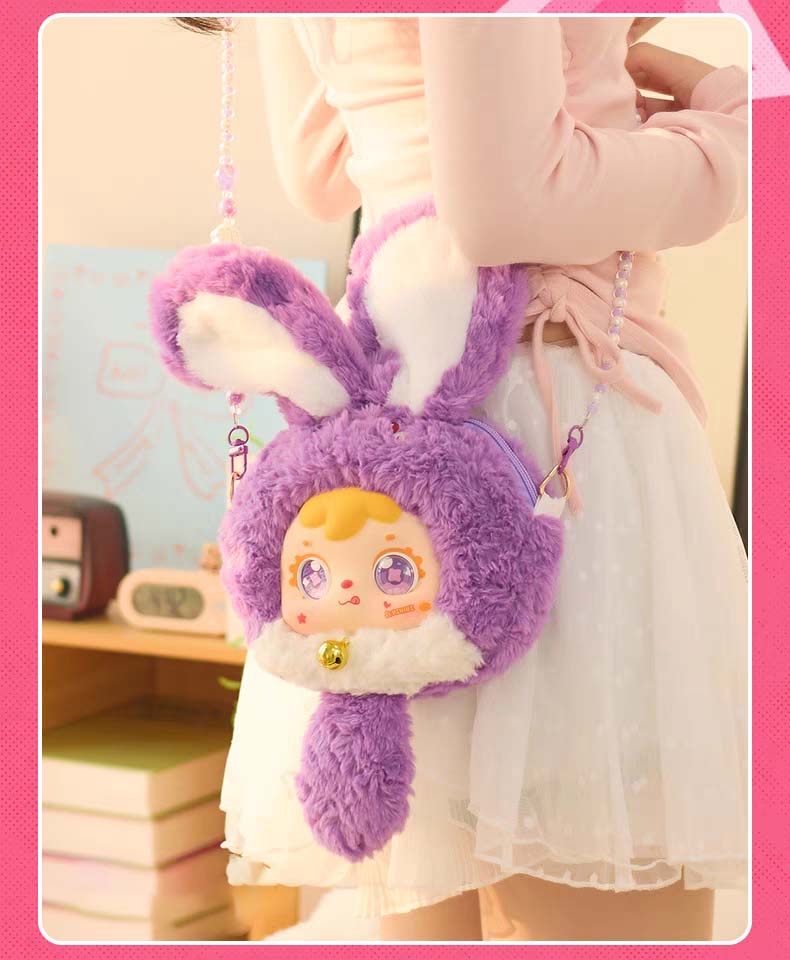 [Samuel]Dopamine Rabbit Chain Plush Bag