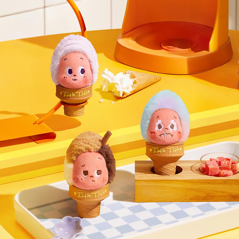 Moon Gelato Series-Ice Cream Plush Pendant Blind Box