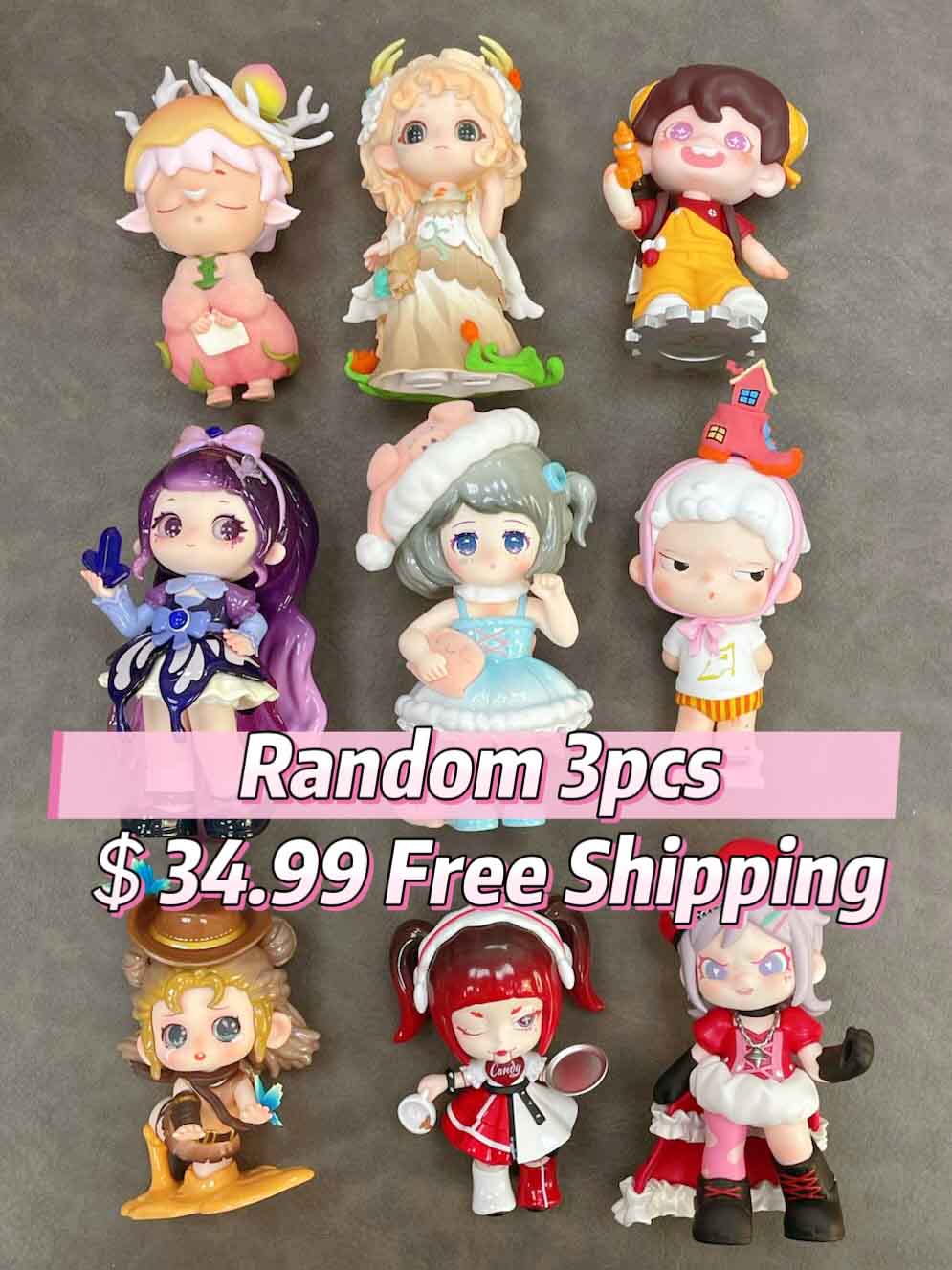 2026 Mystery Bag - Random Cute Stuffed Figures Toy Bundle