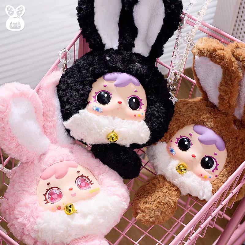 [Samuel]Dopamine Rabbit Chain Plush Bag