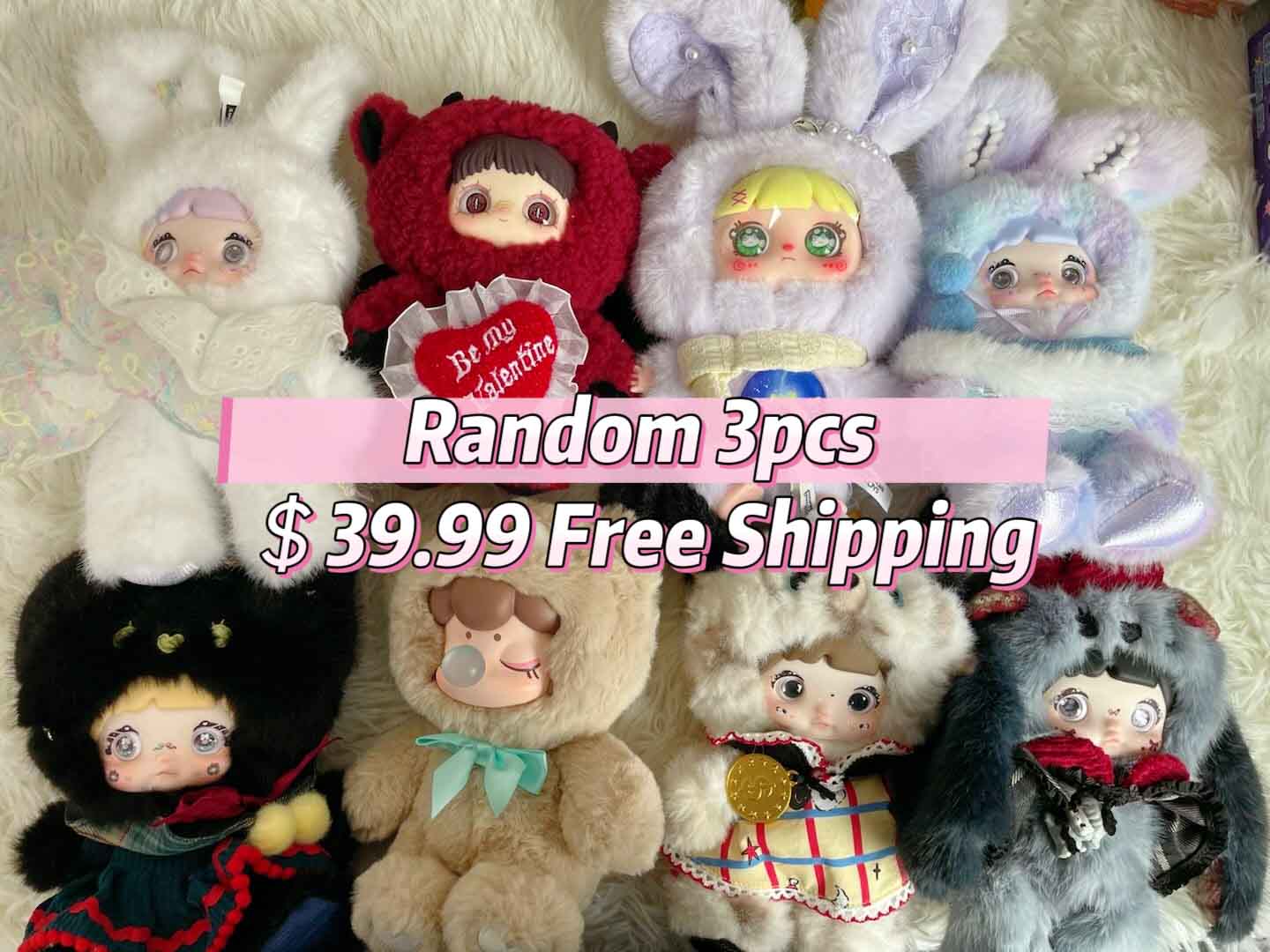 2026 Mystery Bag - Random Cute Stuffed Figures Toy Bundle