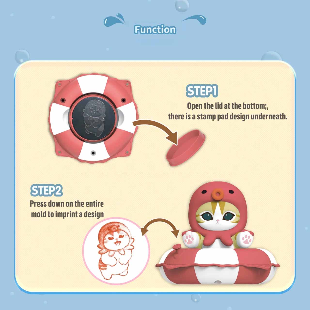 【Mofusand】Swim Ring Figure Series Blind Box