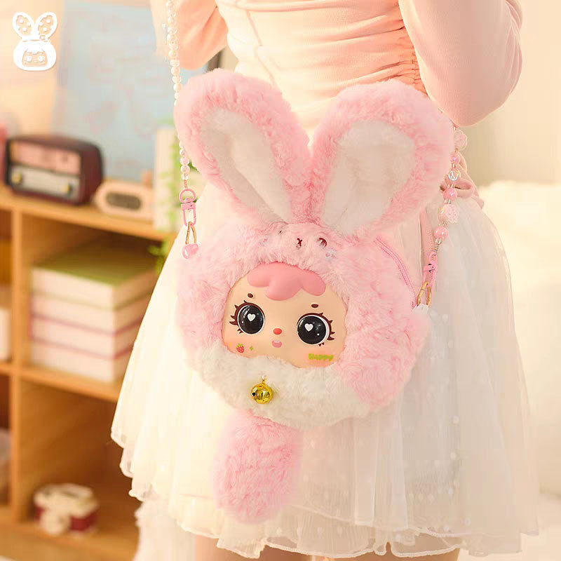 [Samuel]Dopamine Rabbit Chain Plush Bag