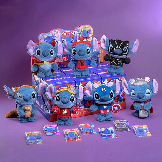 【STITCH】Cartoon Costume Plush Keychain Collection