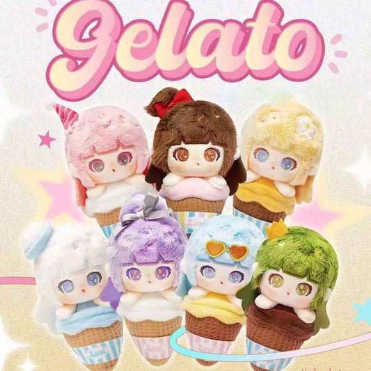 【LIITA】Rainbow Cone Series Plush Keychain