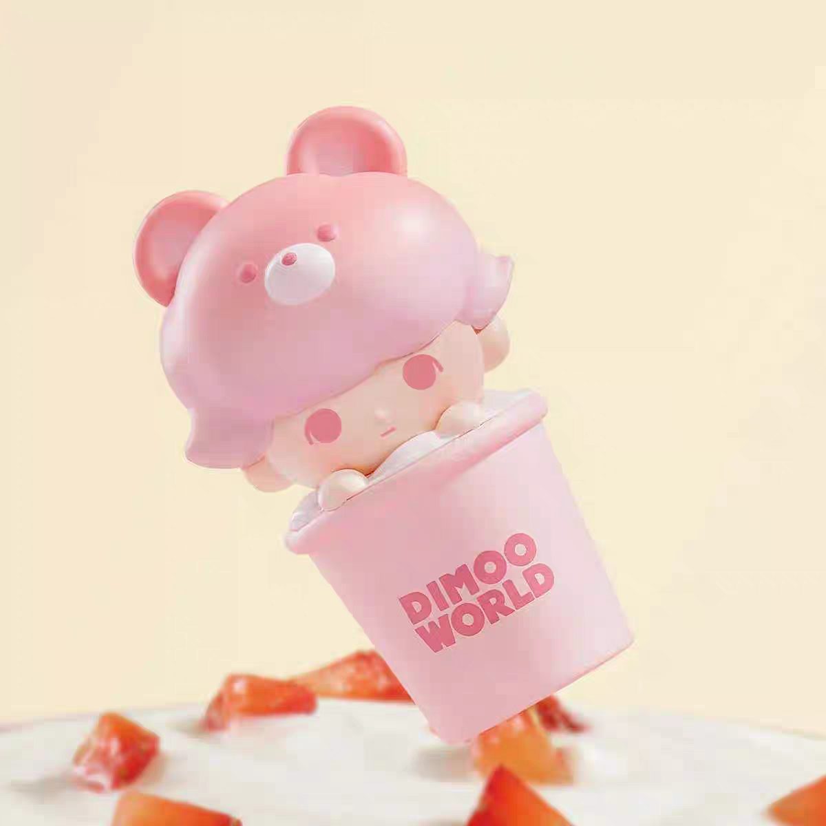 【SP×Dimoo】Strawberry Milkshake Tiny Figures
