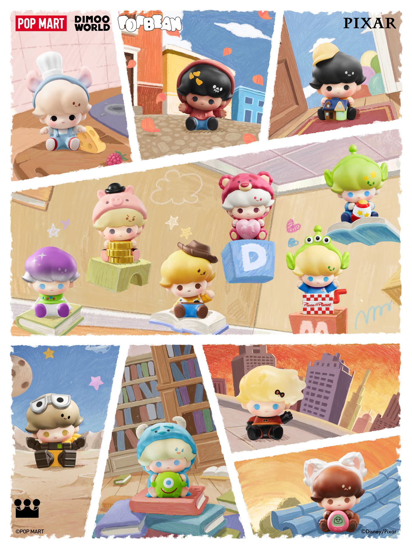 【Pre-order】POP BEAN DIMOO WORLD PIXAR SERIES BLIND BOX