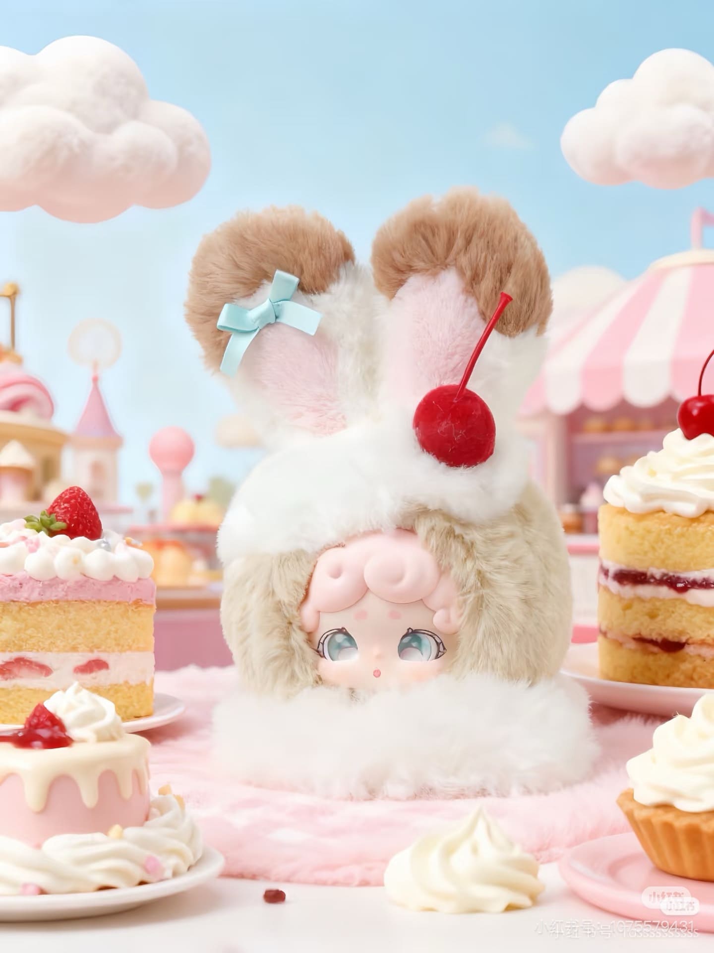 Good Night Bunny V3 Rong Rong Ice Series Plush Blind Box LuckyDeerNai