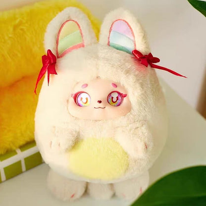 Puff Colorful Ball Family Zipper Crossbody Bag Plush Blind Box