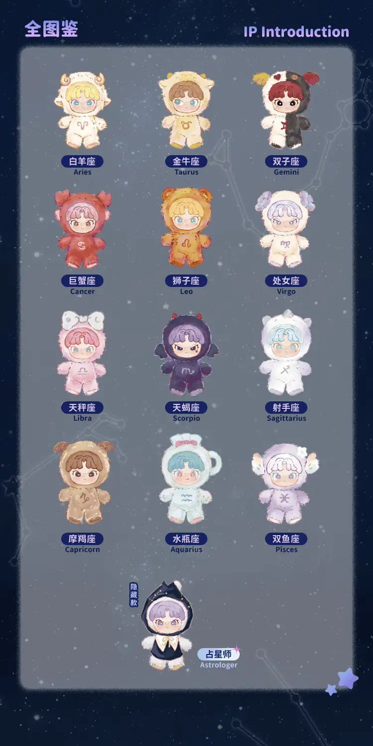 【Dora】 Constellation Story Series Plush Blind Box